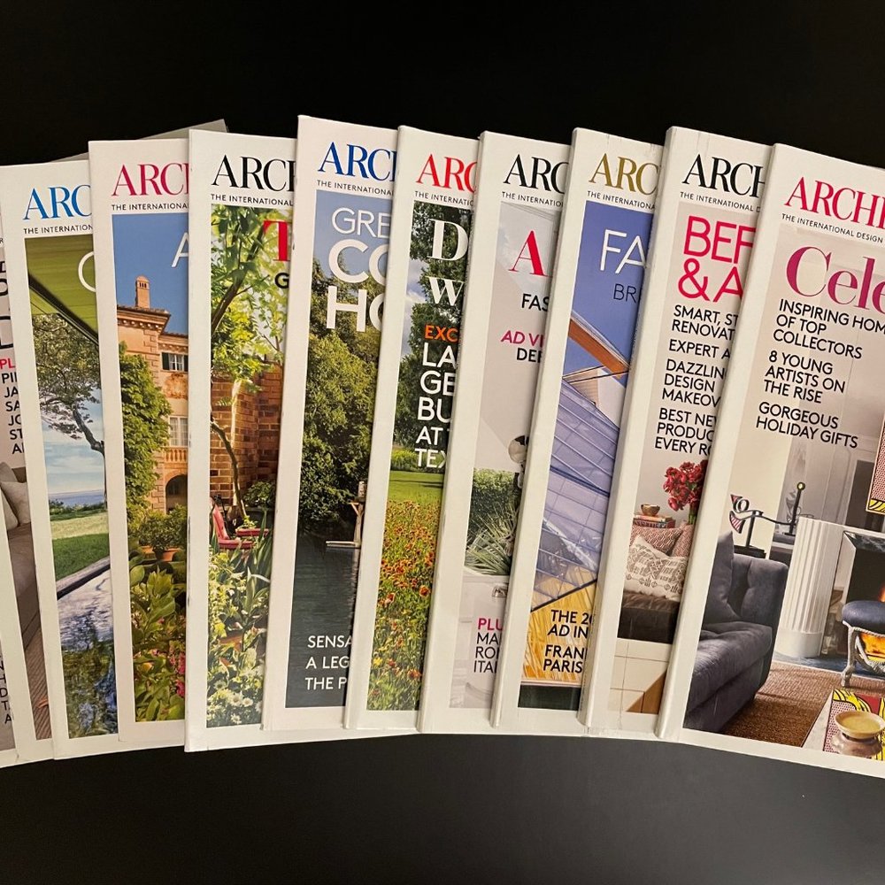 Architectural Digest 2014 and 2015 (Complete Sets)